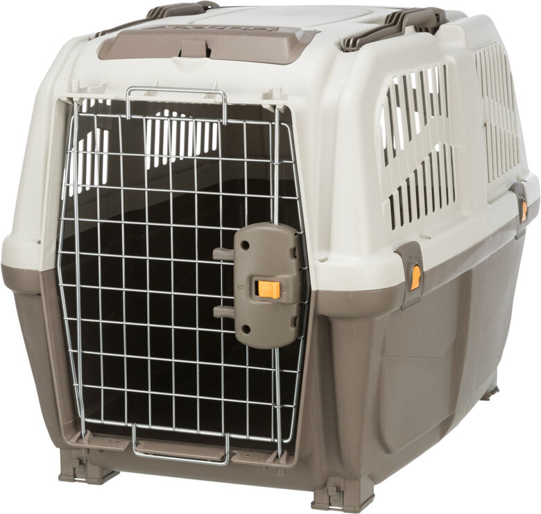 Trixie - Caisse de Transport Skudo Taupe/Sable - S/M : 48 x 51 x 68 cm Image numéro 1 Trixie - Caisse de Transport Skudo Taupe/Sable - S/M : 48 x 51 x 68 cm Image numéro 1