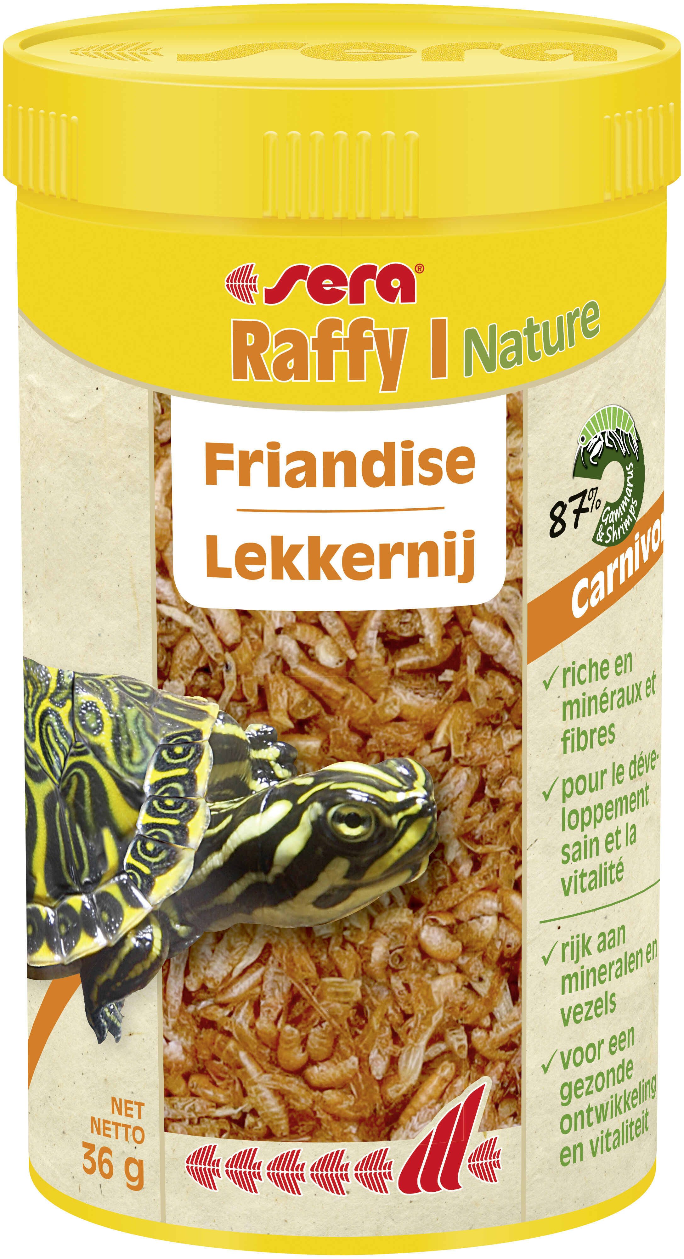 Sera - Friandises Raffy I Nature pour Tortues Aquatiques et Amphibiens - 36g Image num&eacute;ro 1