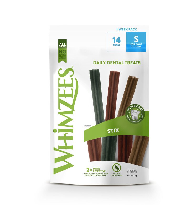 Whimzees - Friandises Dentaires Naturelles Bâtonnets pour Chien - S Image numéro 1 Whimzees - Friandises Dentaires Naturelles Bâtonnets pour Chien - S Image numéro 1