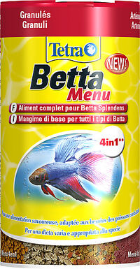 Tetra - Aliment Complet Betta Menu 4en1 pour Poissons Combattants - 100ml