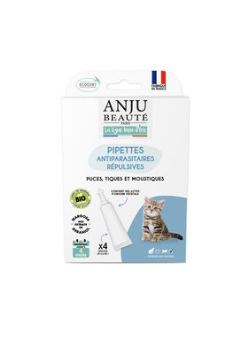Anju Beaute - Pipette Insectifuge Ecosoin Bio- Chaton - x4