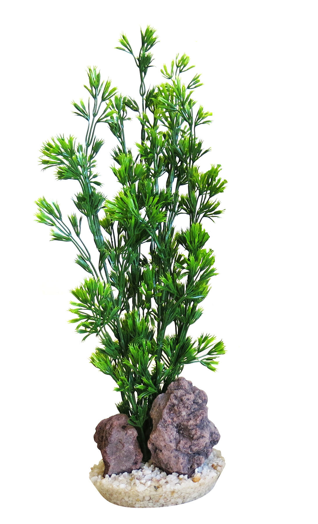 Tyrol - D&eacute;coration Plantes Rocher naturel + support pour Aquarium - 32cm Image num&eacute;ro 1