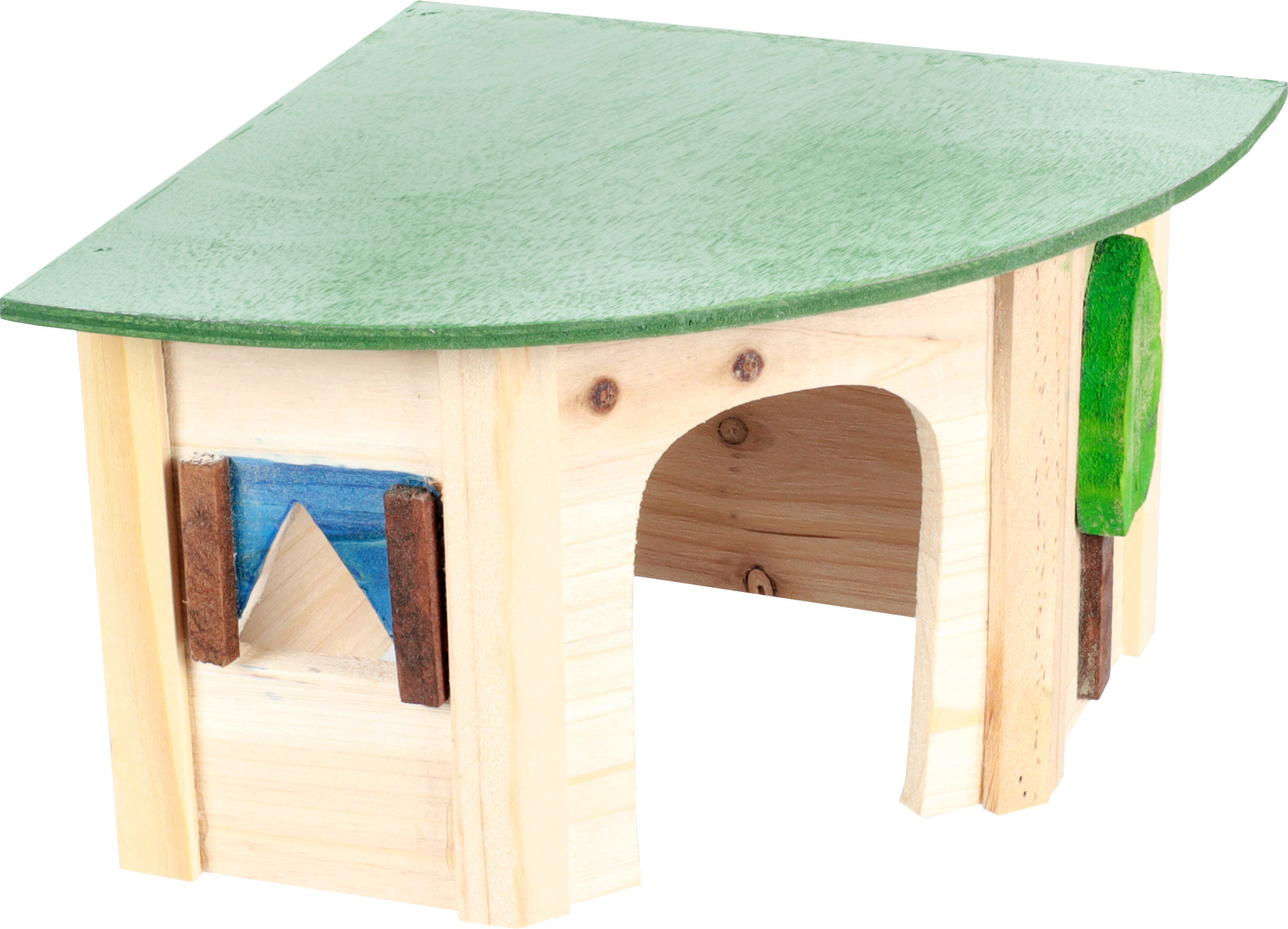 Flamingo - Maison D'angle En Bois pour Rongeurs - S Image num&eacute;ro 1