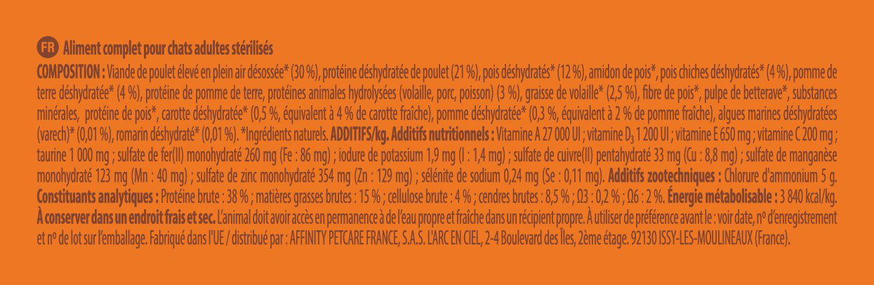 Nature's Variety - Croquettes St&eacute;rilis&eacute; No Grain Au Poulet Pour Chats - 3kg Image num&eacute;ro 3