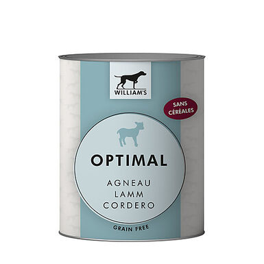 William's - Pâtée OPTIMAL à l'Agneau pour Chiens - 800g