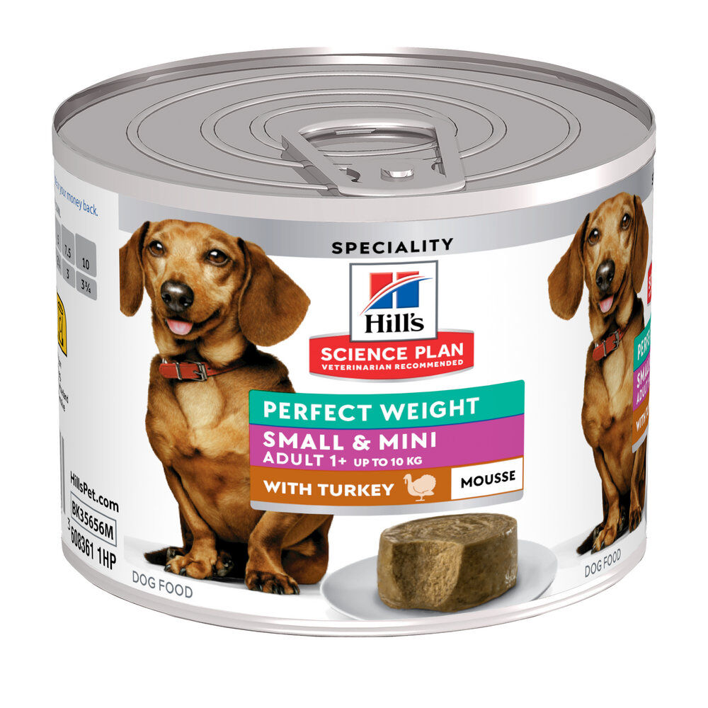 Hill&rsquo;s Science Plan Perfect Weight Adult Small&Mini Mousse Chien Adulte Petite Race Dinde,  - 200g Image num&eacute;ro 1