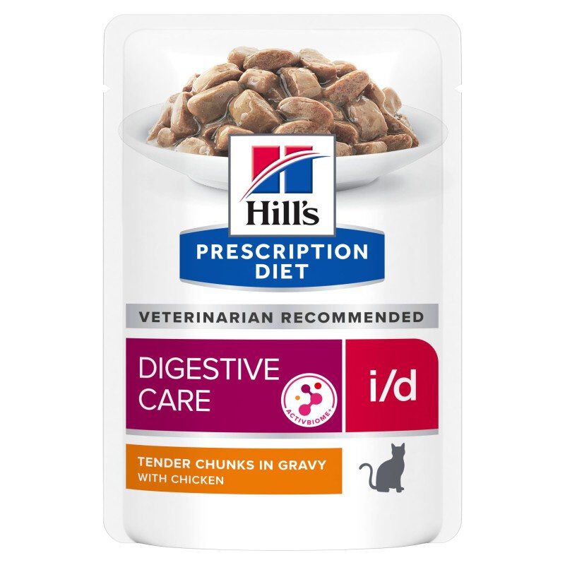 Hill's - Sachets Prescription Diet i/d Digestive Care Poulet pour Chats - 12x85g Image num&eacute;ro 1