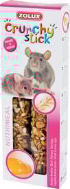 Zolux - Friandises Crunchy Stick Avoine et Œuf pour Rat et Souris - 115g