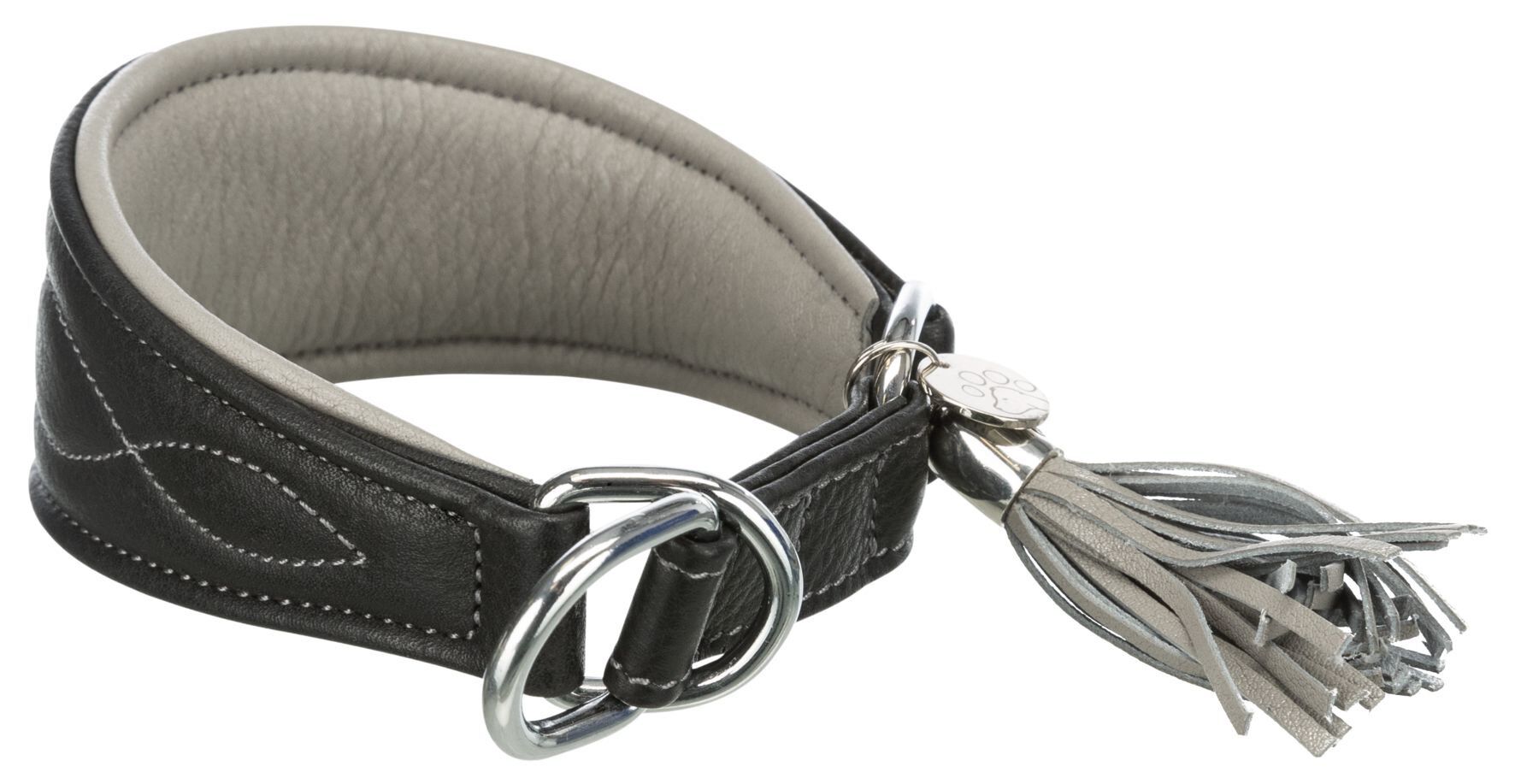 Trixie - Collier Confort L&eacute;vriers En Cuir Noir XS pour Chien - 21/26cm Image num&eacute;ro 1