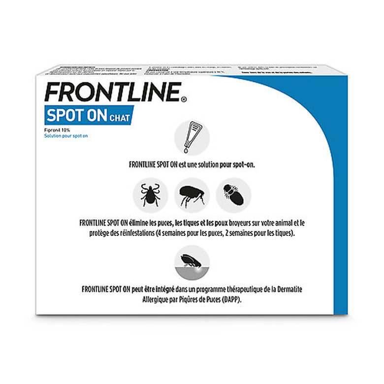 Frontline - Pipettes Antiparasitaires Traitement Prévention pour Chat - 4x0,5ml image number null