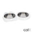 Catit - Bol Double de nourrissage Pixi Blanc pour Chat - 32cm Indicateur image numéro 2