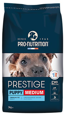 Pro-nutrition - Croquettes Prestige Medium Puppy pour Chiots - 3Kg