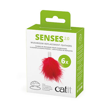 Catit - Plumes de Rechange Senses 2.0 Champignon pour Chat - x6