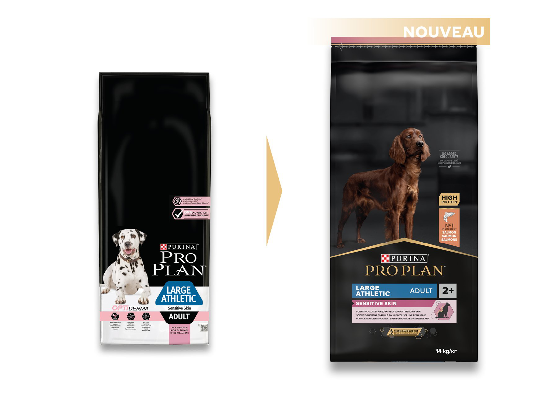 Pro Plan - Croquettes OPTIDERMA Large Athletic Sensitive Skin Saumon pour Chien - 14Kg Image num&eacute;ro 3