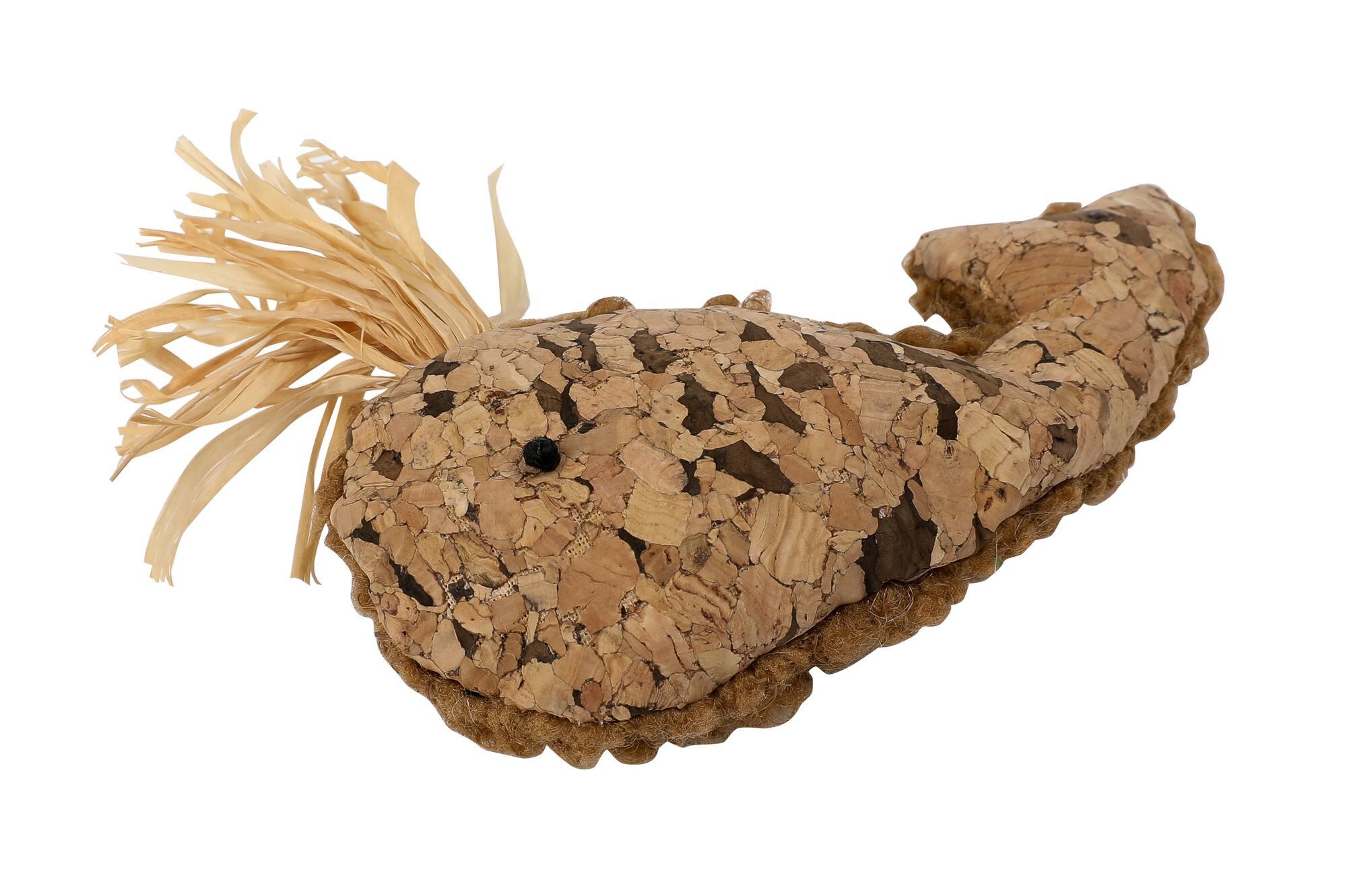 Wouapy - Jouet Baleine en Li&egrave;ge avec Tissus pour Chat Image num&eacute;ro 1