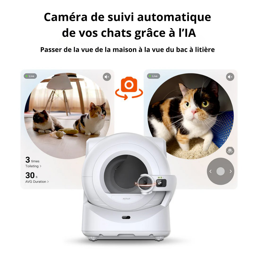 Petkit - Liti&egrave;re Automatique Purobot Ultra Robot pour Chats avec Cam&eacute;ra et IA Image num&eacute;ro 4