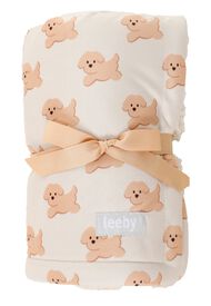 Leeby - Couverture Motifs Chiots pour Chiots - Blanc