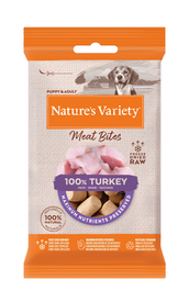 Nature's Variety - Bouchées Meat Bites 100% Dinde pour Chiens - 20g