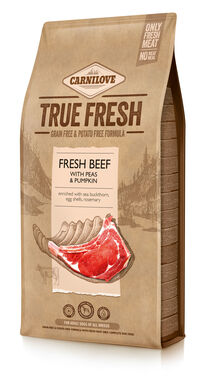 Carnilove - Croquettes True Fresh Adult au Bœuf pour Chiens - 11,4Kg