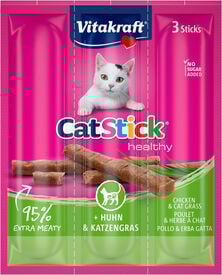 Vitakraft - Cat Stick poulet/herbe a chat - x3