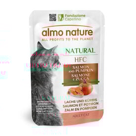 Almo Nature - P&acirc;t&eacute;e Hfc Natural Saumon Et Potiron - 55g