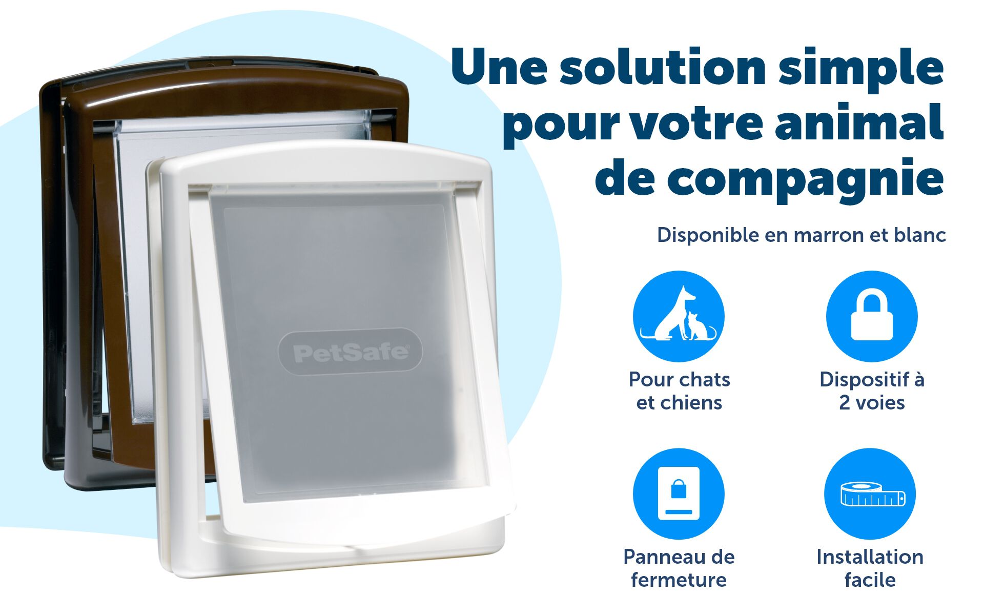 PetSafe - Porte &agrave; 2 Positions pour Petits Chiens - Brun Image num&eacute;ro 4