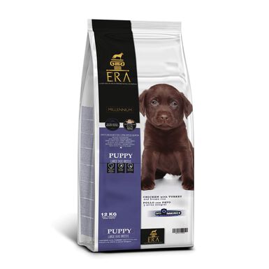 Era - Croquettes Millennium Poulet et Dinde pour Chiot de Grandes Races