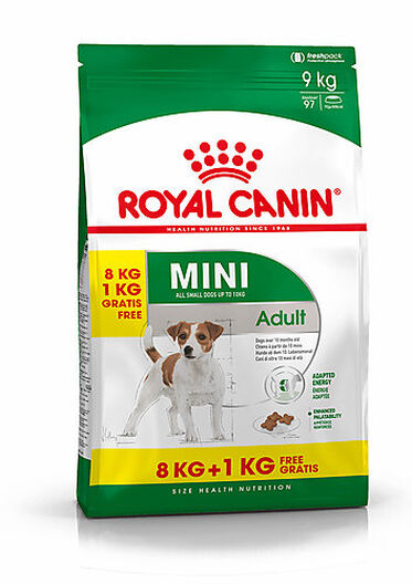 Royal Canin - Croquettes Mini Adult pour Chien - 8Kg + 1Kg Gratuits image number null