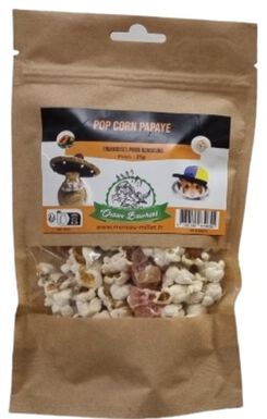 Octave Bauchant - Friandises Pop-corn Papaye Rongeurs - 25g