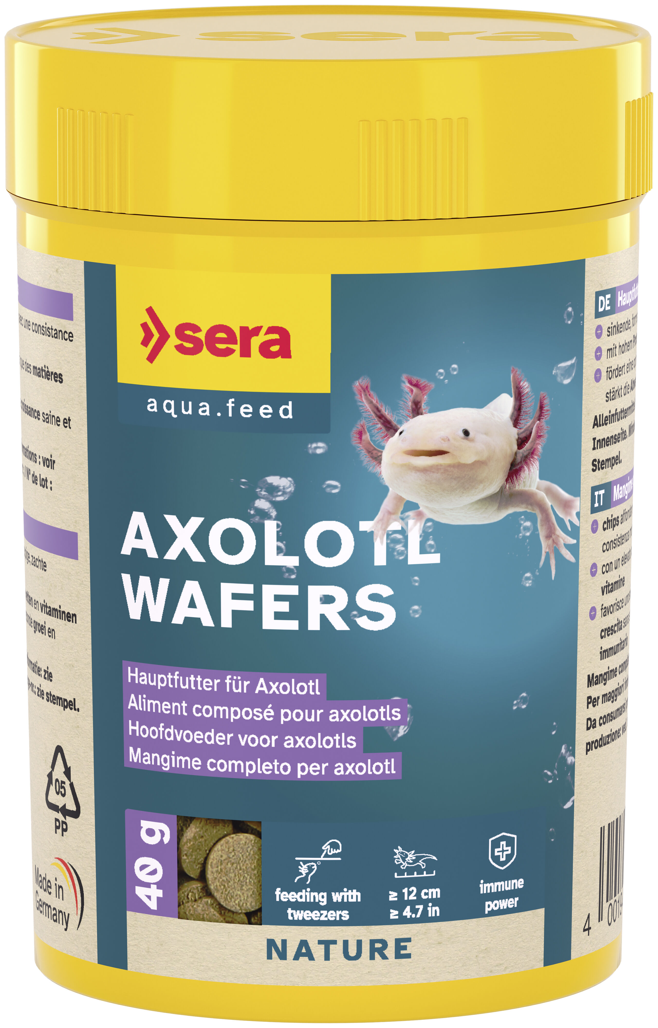 Sera - Aliment Compos&eacute; Axolotl Wafers - 40g Image num&eacute;ro 1