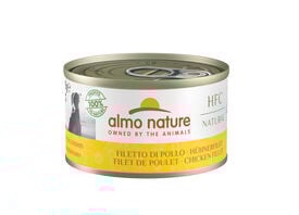 Almo Nature - Pâtée en Boîte HFC Filet de Poulet pour Chien