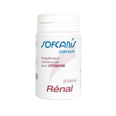 Sofcanis - Comprimés Supplément Nutritionnel Rénal pour Chiens - x50