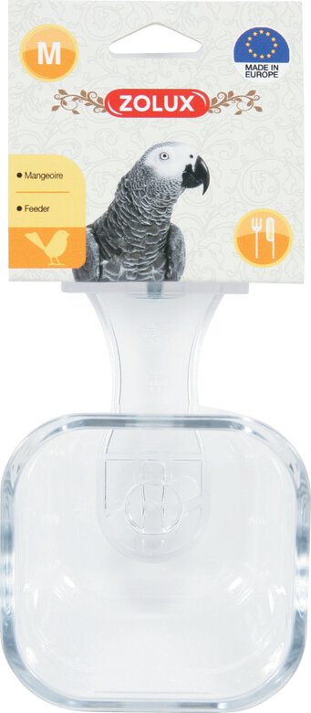 Zolux - Mangeoire Transparente pour Perroquet - M Image numéro 1 Zolux - Mangeoire Transparente pour Perroquet - M Image numéro 1