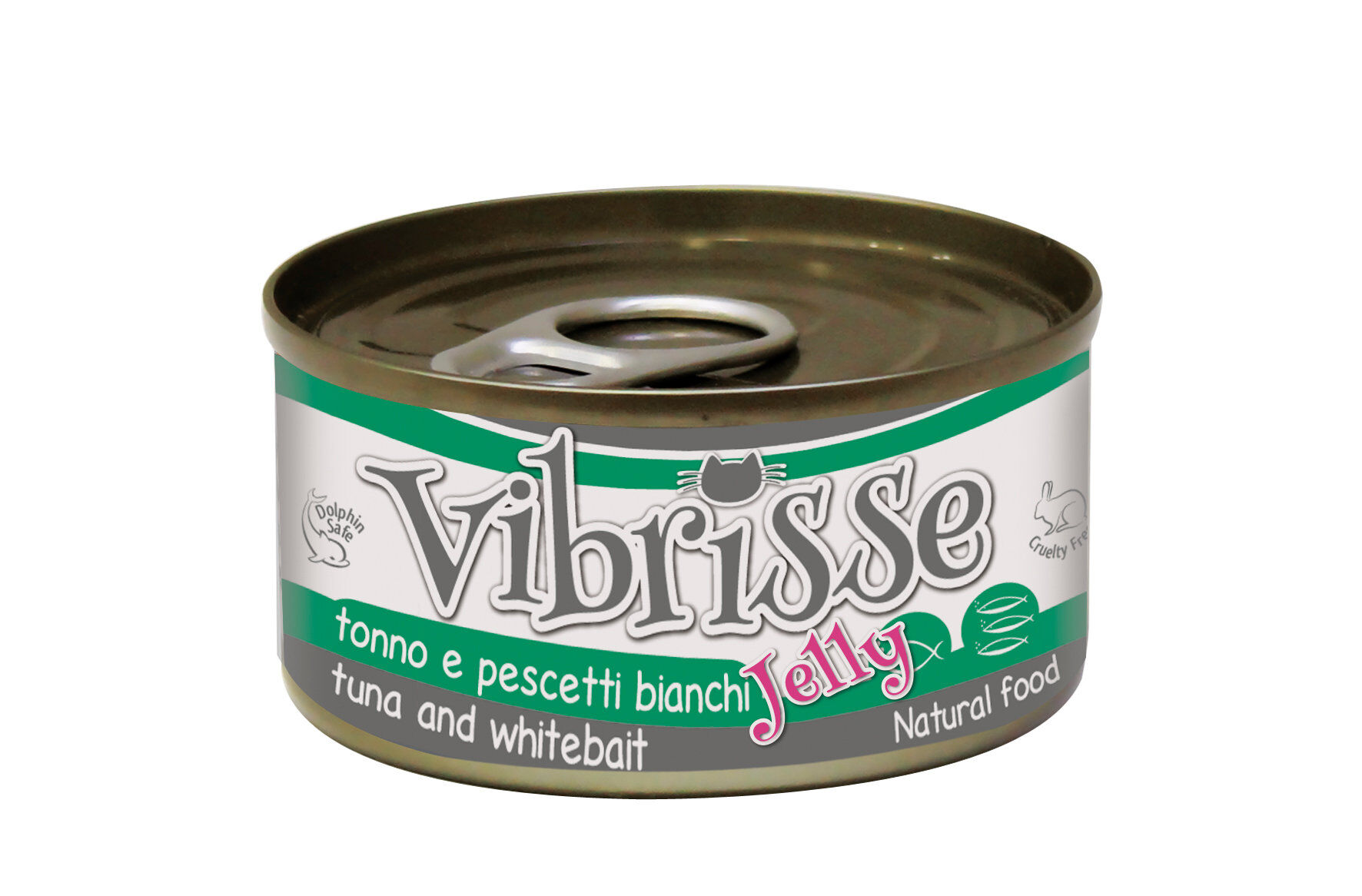 Vibrisse - P&acirc;t&eacute;e Natural Food JELLY THON et ALEVINS pour chats - 70g Image num&eacute;ro 1