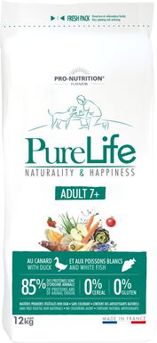 Flatazor - Croquettes PURE LIFE Adult 7+ pour Chien - 12Kg