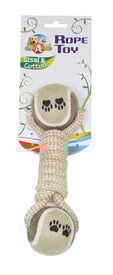 Croci - Jouet Corde 2 Balles Tennis pour Chiens - 24cm