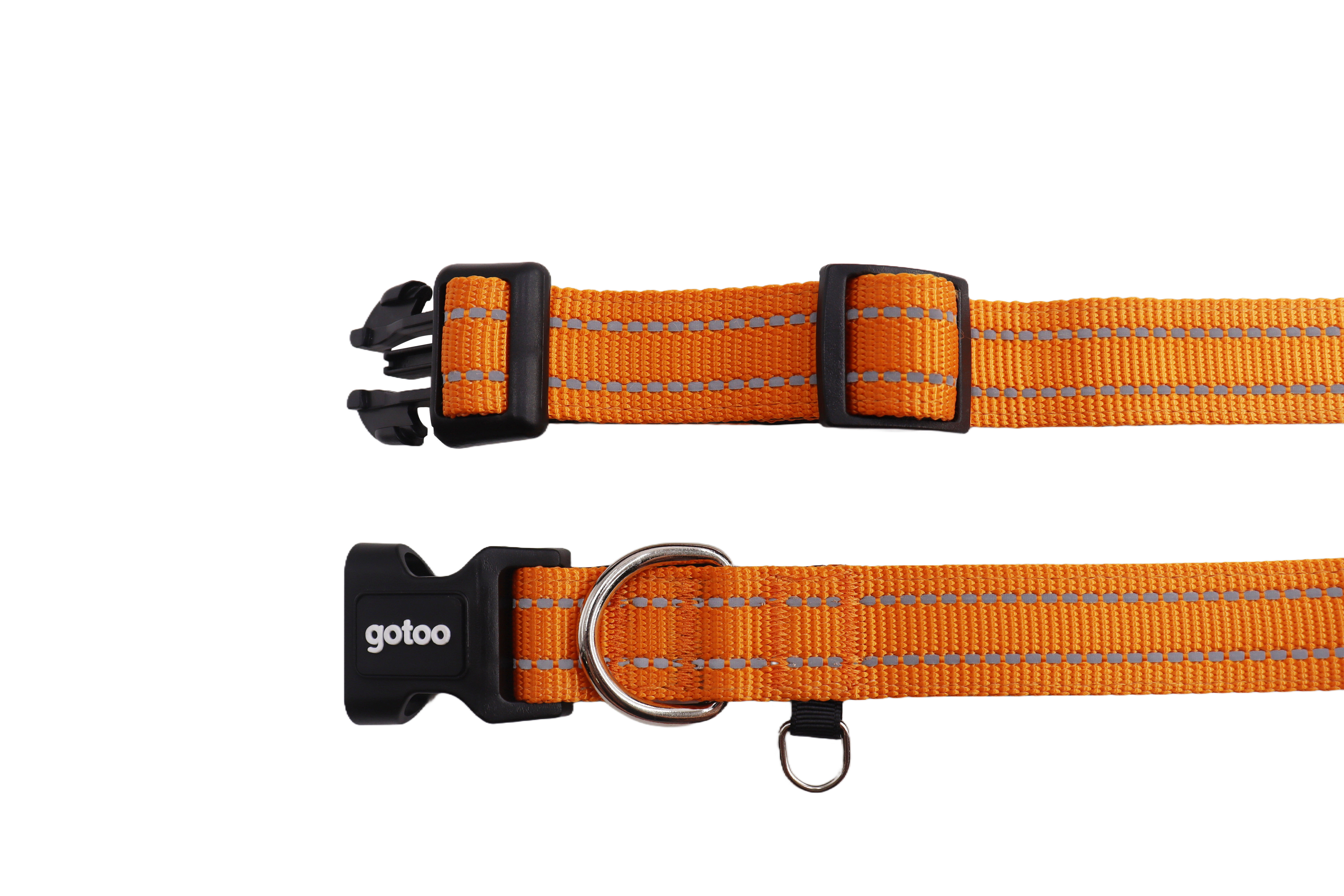 Gotoo - Collier Essentials en Nylon Premium Orange pour Chien - XS Image num&eacute;ro 6