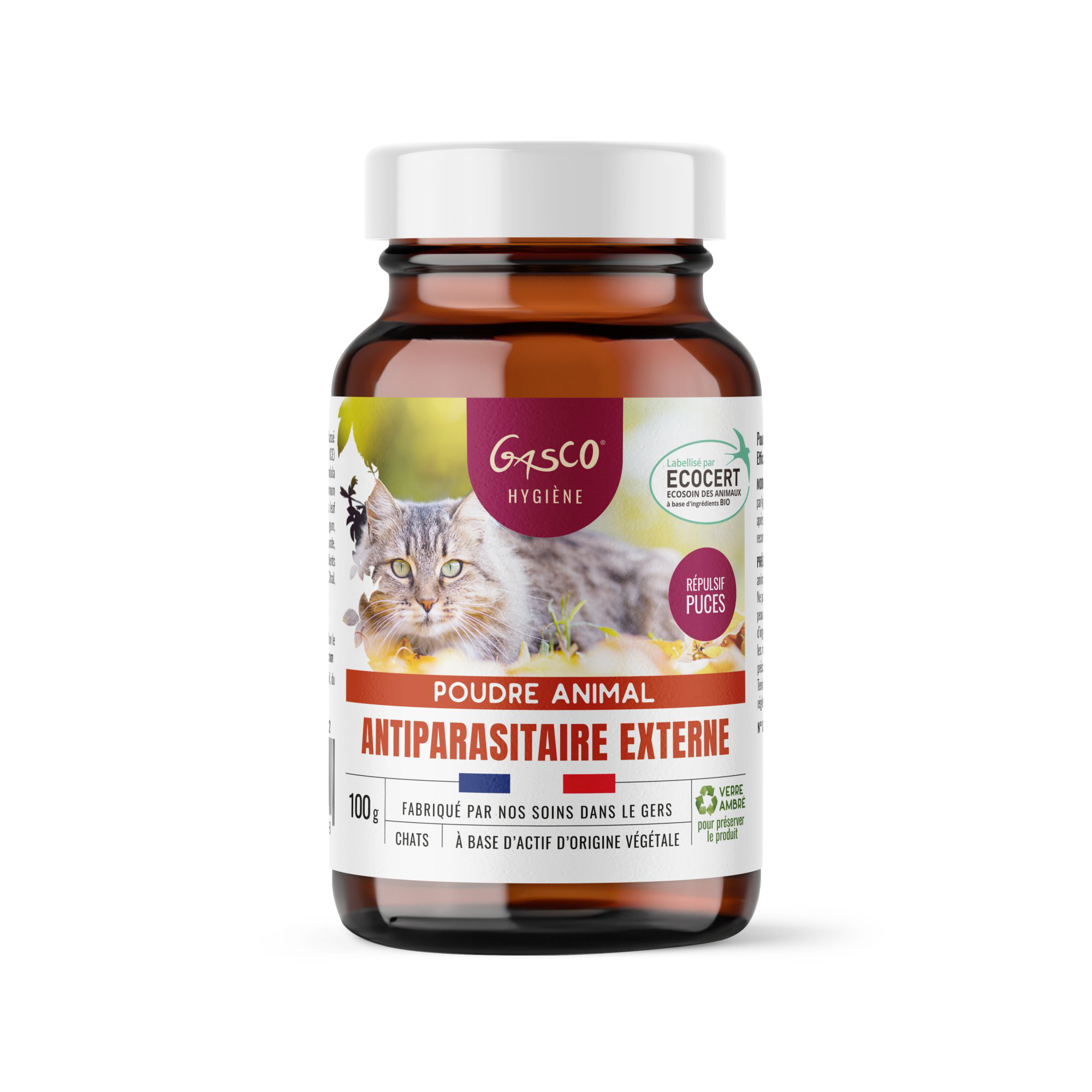 Gasco - Poudre Antiparasitaire Externe Pour Chat - 100g Image num&eacute;ro 2