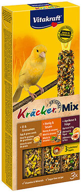 Vitakraft - Friandises Kracker Trio Mix pour Canaris - x3