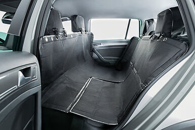 Trixie - Couverture pour sièges de voiture, séparable, 1,45 × 1,60 m, noir