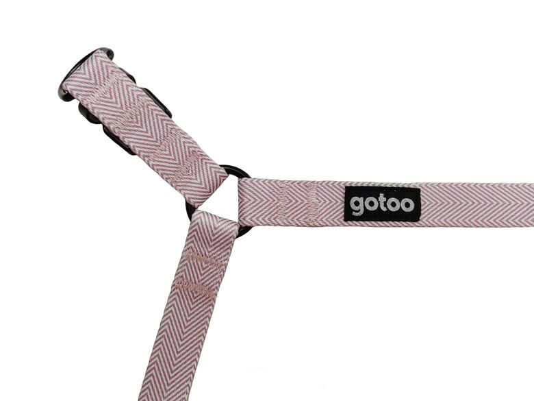 Gotoo - Harnais  Chevron Rose pour Chien - XS Image numéro 4 Gotoo - Harnais  Chevron Rose pour Chien - XS Image numéro 4