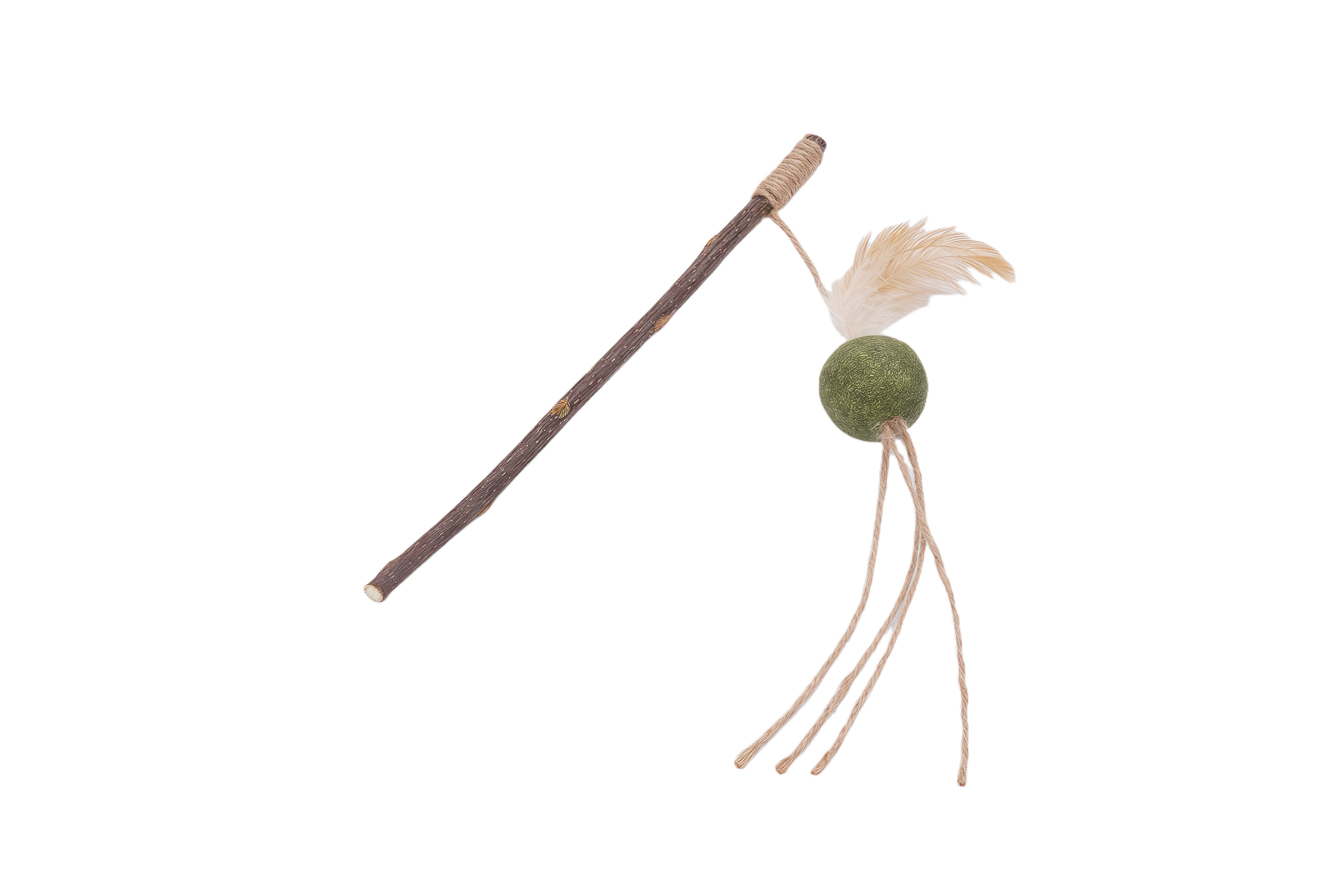 Tootoy! - Canne &agrave; P&ecirc;che avec Balle et Herbe &agrave; Chat - 25cm Image num&eacute;ro 1