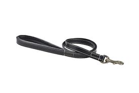 Bobby - Laisse Classique Haute Finition Noir pour Chiens
