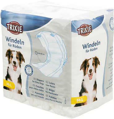 Trixie - Couche pour chiens mâles, M–L: 46–60 cm, 12 Pcs