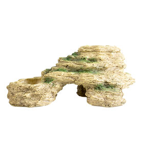 Terradella - D&eacute;coration Piscine en Pierre 2 pour Terrarium - 24,5x15x11,5cm