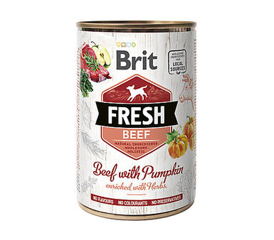 Brit - Pâtée Adult Bœuf et Courge pour Chiens - 400g