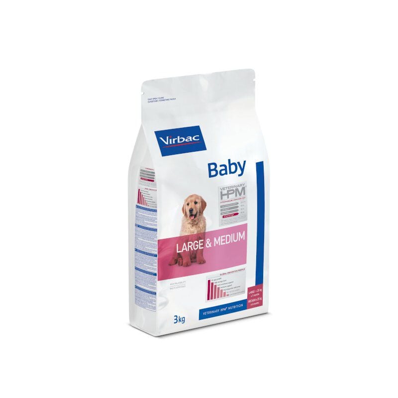 Virbac - Croquettes Veterinary HPM Baby Large et Medium pour Chiots - 12Kg Image num&eacute;ro 1