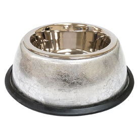 Croci - Bol en Acier Luxury Silver pour Chiens et Chats - 200ml