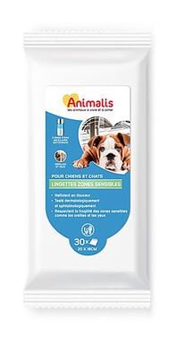 Animalis - Lingettes Zones Sensibles pour Chien et Chat - x30