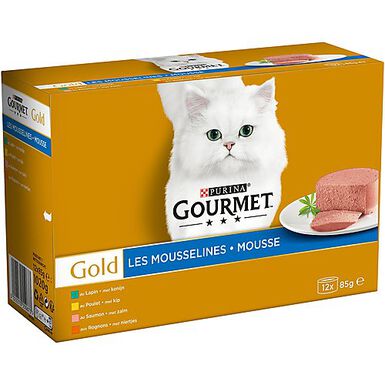 Gourmet - Boîte Gold Les Mousselines pour Chat - 12x85g